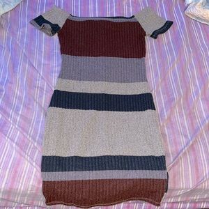 Fashion Nova. Over the shoulder dress.